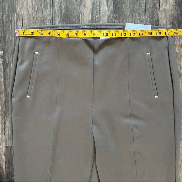 NWT Chico’s So Slimming 360 Juliet Ponte Trim Detail Slim Ankle Pants Khaki 14 - Picture 14 of 15